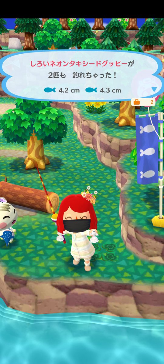 46pokemori's tweet photo. お疲れ様ぁ(ﾉ˶>ᗜ​<˵)ﾉ
釣り🎣大会してきたぁぁぁぁぁぁぁ(*^^*)また引き続き頑張ります(ง •̀_•́)ง
 #ポケ森
 #ポケ森コンプリート https://t.co/8mxFlxD19C