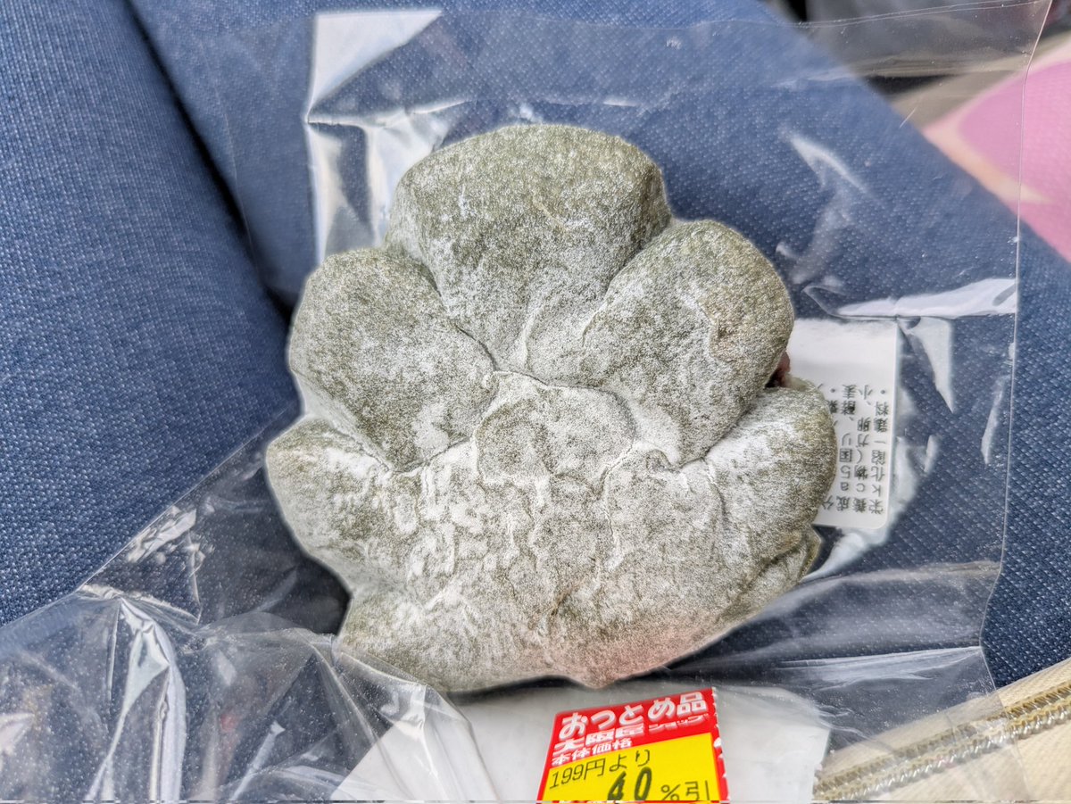 megumi0246's tweet photo. スポーツジムの帰りに

パン屋さんに寄ってきました

よもぎあんぱん

4割引で119円(税抜）

あんこがいっぱい詰まってた(^o^)

美味しかったですლ(´ڡ`ლ) https://t.co/R0rzmLrcSK