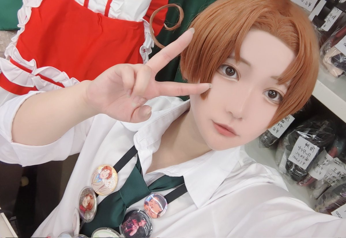 koju_ngy_440's tweet photo. 本日は学園ヘタリアのフェリシアーノの  #コスプレ です〜🍝🏳️

 #まんだらけ  #まんだらけ名古屋  #コスプレスタッフ  #コスプレ  #cosplayㅤ
 YouTube→ https://t.co/Btszvy3jNG https://t.co/0w9wH8auBM