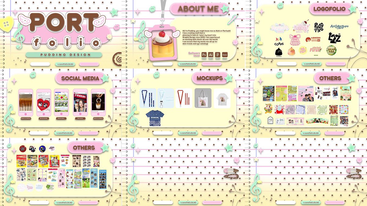 🍧⋆˚࿔ pudding design desain grafis 𝜗𝜚˚⋆🍮 tweet media