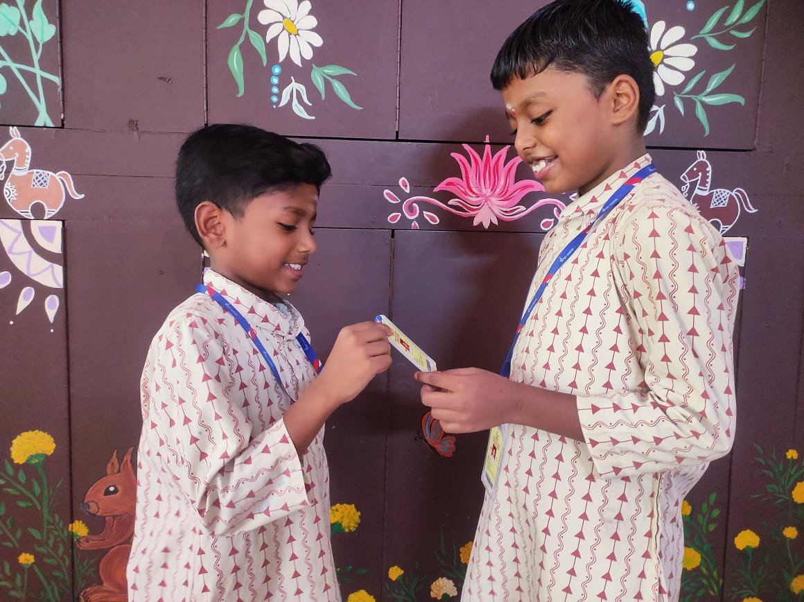 ishavidhya's tweet photo. Happiness in an ID Card

In the new academic year, Class 4 students at Isha Vidhya Erode were excited about the neat new ID Card. Elanthamizh says the card formally makes him feel part of the school. He is eager to use it in the school library and other campus activities. https://t.co/kB7eEEfk0S
