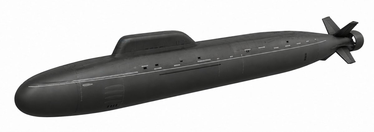 Parthu_Potluri's tweet photo. One and half years after I wrote this article summarizing everything we know about India's Project-77 SSN program as of late 2024, we know so much more now. Here's a quick summary of what we know as of mid-2026:

What is CONFIRMED by reliable sources so far:

1.  It will indeed displace around 10,000 tons (one figure quoted by an older source states a very specific 9,800-ton figure). So very much in the league of Russia's Yasen, China's future Type-095 & upcoming SSN-AUKUS boats, and significantly bigger than UK's Astute, France's Suffren or the earlier blocks of US' Virginia-class boats.

2.  It will be powered by a 190-200 megawatt PWR known as CLWR-B2. A shore-based prototype of which is known to have been in existence at least as of 2018.

3.  It will have VLS capability. Described as having "close to a dozen" VLS cells of the 'large' variety, so would be capable of launching likes of BrahMos/future Scramjet-based Hypersonics & possible ASBMs/HGVs.

4.  It will be a double-hulled design, similar in that regard to Russia's design philosophies.

What has NOT BEEN CONFIRMED so far:

5.  Whether it will have an X-form rudder or conventional cross-form rudder/tail planes.

6.  Whether Nuclear-Electric Propulsion (NEP), aka Turbo-Electric Drive will be implemented or not.

7.  Whether the boat will have a Pump-Jet Propulsor (PJP) or not. The PJP & NEP implementations might be tied to each other, and will have implications on whether we follow the Russian operational doctrine of speed over stealth or if we choose to go with Western doctrine. This is the most interesting part to look forward to as Pumpjet & NEP are much more likely to find application on the S-5 SSBN program, which is in a much more advanced stage than the SSN (first 2 boats already in construction). So we can be relatively certain that whether we put it on the SSN or not might come down to doctrinal choices.

What has not been confirmed, but is EXTREMELY LIKELY nevertheless:

8.  It will make use of conformal sonars. Especially a Conformal Bow Array (CBA) along with flank arrays integrated into the hull. Provision of towed array will anyway be there.

9.  It will make use of non-hull penetrating optronic & other radiofrequency masts, a technology we've already commercialized for production.

I will probably write a new, updated article once some more information becomes available from quotable sources. All that said, my sincere thanks to the stringent & credible journalism of @SandeepUnnithan and @IamRajat_Pandit, without whose consistent & in-depth reporting I wouldn't be able to write summaries or articles like these, let alone draw some inferences of my own.

Shown below are two AI-assisted renditions I made of the P-77. The first is directly based on the Project-885M Yasen-M (which by now looks like the closest configuration match with P-77's reported specs, all things considered) and the second is based on an NSTL image of a submarine model they were testing a few years ago, originally brought to my attention by @GODOFPARADOXES. Of course we cannot be certain that this wasn't just a generic model they were testing for system-calibration purposes or otherwise, but it's interesting that NSTL decided to make it public.