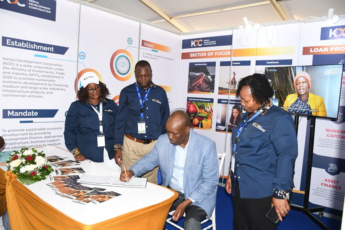 KDC_KE's tweet photo. We were honoured to host Cabinet Secretary for the Ministry of Investments, Trade & Industry, Hon. Lee Kinyanjui, at the KDC⁠ booth during the 11th Our Ocean Conference in Mombasa.

The visit provided an opportunity for insightful discussions on unlocking investments in Kenya’s blue economy, expanding financing for coastal SMEs and strengthening partnerships that promote a sustainable and productive ocean economy.

At KDC, we remain committed to financing transformative investments that drive inclusive growth and advance Kenya’s blue economy agenda.

#OurOceanConference2026 #BlueEconomy #SustainableInvestment #KDC #InvestInKenya #OceanSustainability