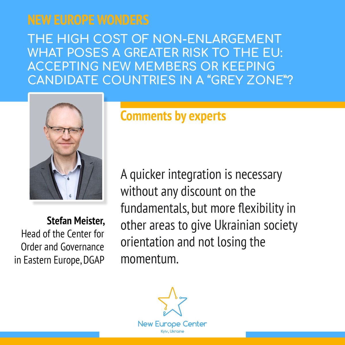 NEC_Ukraine's tweet photo. 🇺🇦🇪🇺Which will be more costly for the European Union – enlargement or non-enlargement – and why?
✍️@meistefan1, DGAP, kindly shared his opinion with us.
🔗https://t.co/a48NOeeRNp
@IRF_Ukraine https://t.co/jgdJ9ys3BS