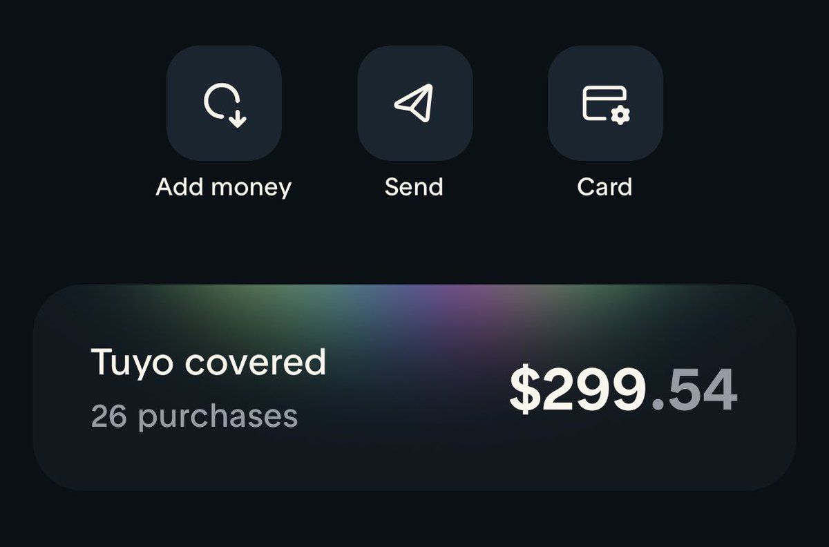 0xCretheus's tweet photo. All hands 🙌🏼 for the @itstuyo team, stopped off ramping and just used my card for almost everything 🕺. Tuyos redemption when 🙈? https://t.co/LBuG6s5J3I