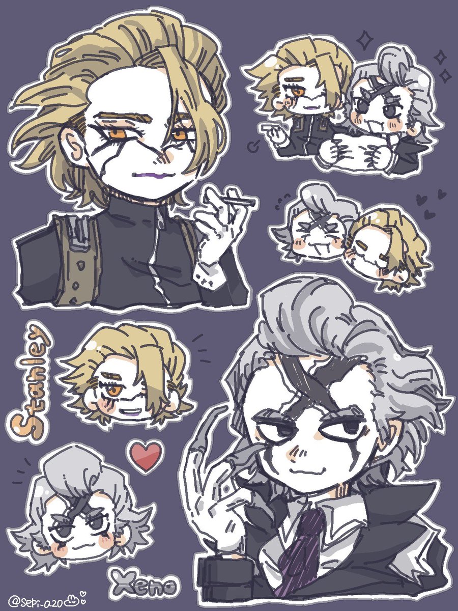 sepi_a20's tweet photo. シール風に印刷したくて描いたスタゼノちゃん、スマホケースに入れました🖤🤍
ｽﾀﾝﾘｰ入らなかった😭😭😭 https://t.co/nusDKmBEL7