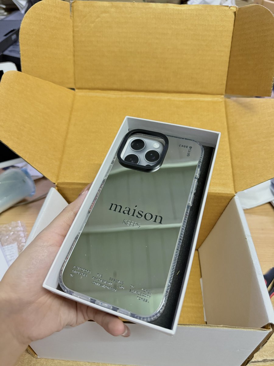 babybloominggg's tweet photo. ส่งต่อcaseclub maison keeps (clear mirror) ip16pm สภาพ99% ใส่ถ่ายรีวิวรอบเดียว ไม่มีตำหนิไม่มีรอย ได้ไปคุ้มมากพึ่งซื้อเลยค่ะ😍💖
ส่งต่อ 800รวมส่ง🥰
#caseclub #maisonkeeps #ส่งต่อเคสไอโฟน #ส่งต่อcaseclub #casetify #เคสmuse #applesheep #ส่งต่อเคสiphone16promax #ส่งต่อเคสไอโฟน16pm https://t.co/tshlMJ5djb