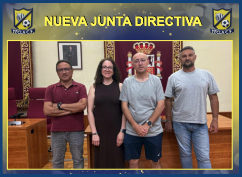 yeclacf's tweet photo. YECLA C.F. NUEVA JUNTA DIRECTIVA
Nueva Junta Directiva:
SALVADOR BERNAL QUILES (Presidente).
VICENTE SORIANO IBÁÑEZ (Vicepresidente).
JUAN ANTONIO CARPENA CANDELA (Secretario).
Mª DEL MAR CARPENA MELERO (Tesorera).
NATALIA RUBIO CARPENA (Vocal). https://t.co/zLT1f22VxU