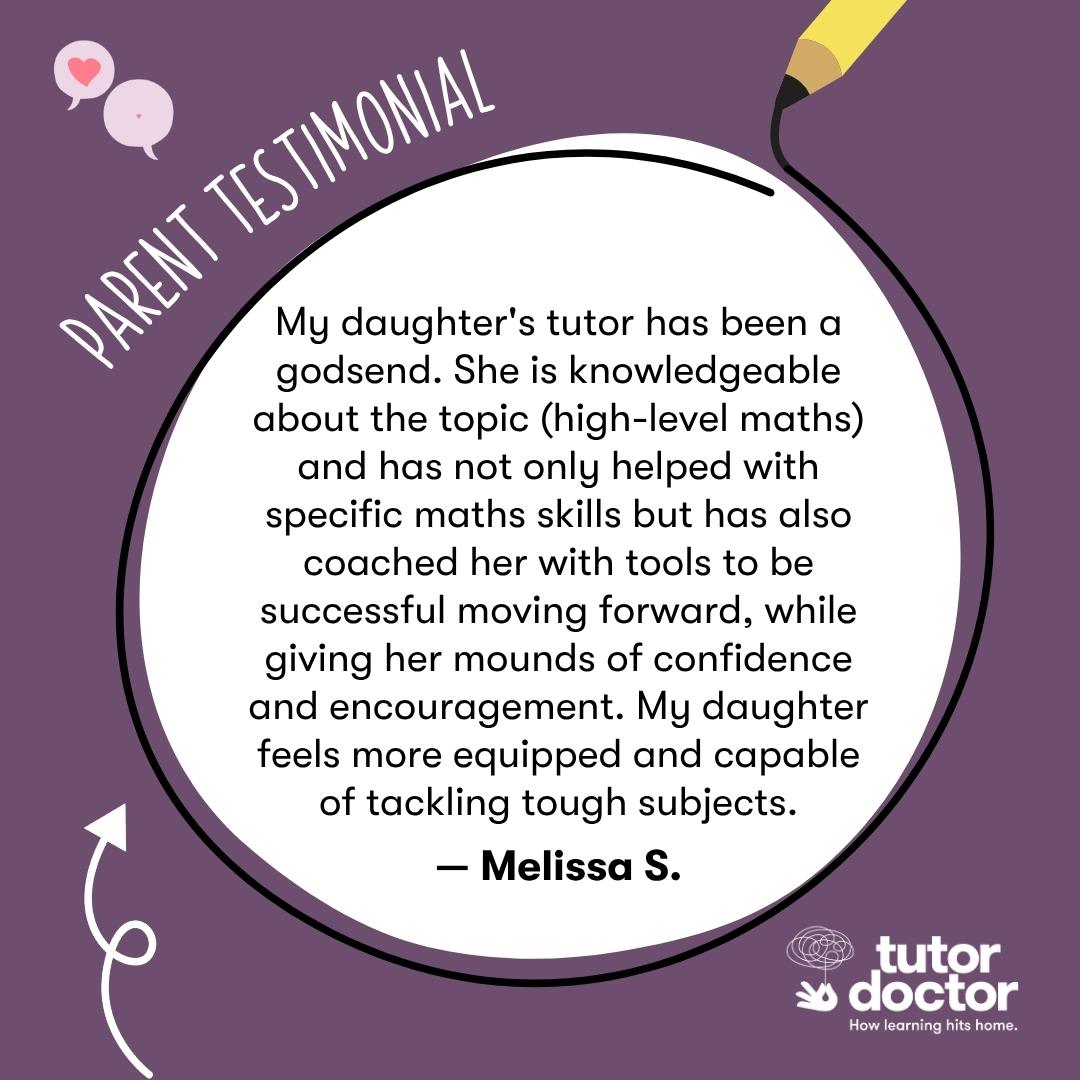 tutordoctor_lw's tweet photo. Thank you, Melissa! We're happy to know that your daughter did not just master advanced maths, but has built the confidence and tools to take on tough challenges herself. That's the power of the right tutor. ๐
#AdvancedMaths #TutorSupport #LearningConfidence https://t.co/SwgvFdtDhc