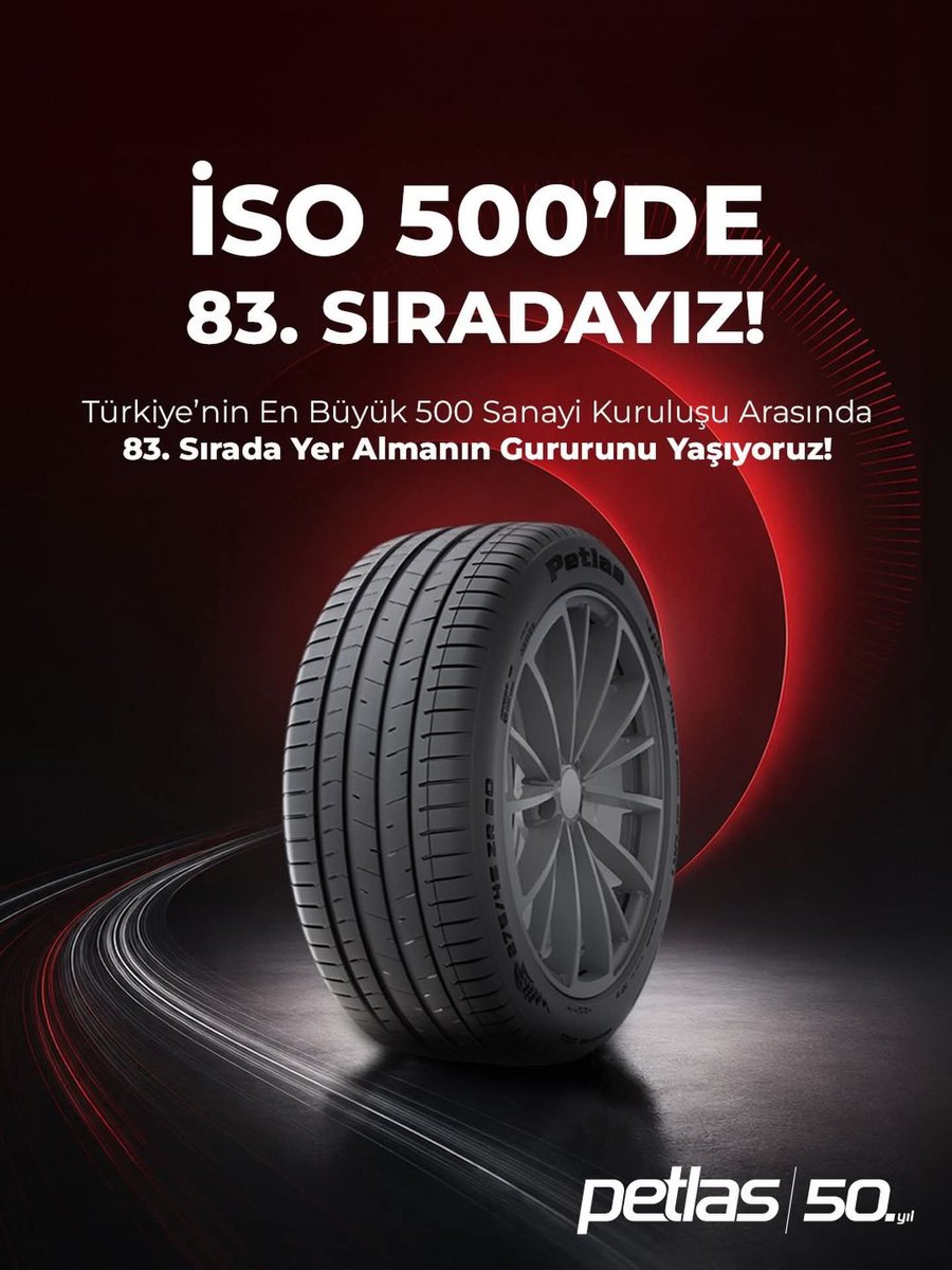 met40ahi's tweet photo. PETLAS ISO 500’de 83. SIRADA!

Petlas, Türkiye’nin en büyük 500 sanayi kuruluşu arasında yer almanın gururuyla, üretmeye, büyümeye ve başarı hikâyesini sürdürmeye devam ediyor.
Kırşehir’in sanayi alanındaki lokomotif kuruluşu PETLAS
#Kırşehir #Petlas #ISO500 https://t.co/4dkWE2UNim