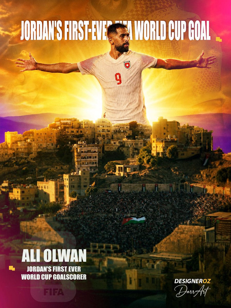 designer_oz's tweet photo. علي علوان يكُتب التاريخ للأردن

⚽ Jordan’s First-Ever FIFA World Cup Goal
⭐ Ali Olwan Man of the Match
#كاس_العالم_٢٠٢٦  #النشامى https://t.co/PBx1bYLJG3