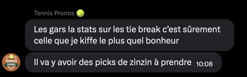 SikaPronos's tweet photo. Merci @PronosTenniss qui valide la nouveauté🙏

On lache rien, on continue de bosser pour toujours améliorer @MatchUP_Tennis ! https://t.co/Cj8eIiyDlh