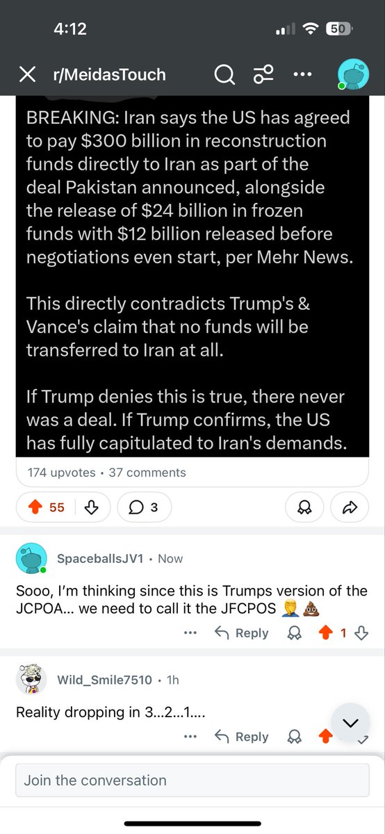 jv1here's tweet photo. @krassenstein Okay, ya gotta help me out here! 🤣 I coined a new phrase in a Reddit post reply the other day &amp; I really want it to stick… Trumps new version NEEDS TO BE CALLED “the JFCPOS”! 🤭 I imagine it being said in a very Robert De Niro voice! 😏 https://t.co/hqz6xmQj5s