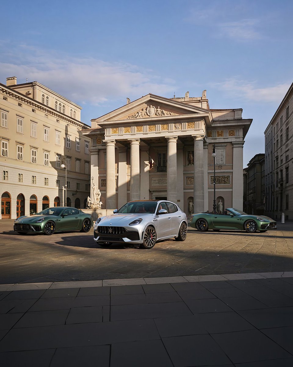 Maserati_HQ's tweet photo. Presenting the new Maserati range.​
Grecale, GranTurismo, GranCabrio. Modena-bred performance, refined for a more exhilarating road connection. 
More power, more beauty, more intuitive.
A new chapter starts here.​
#Maserati #MaseratiGranTurismo #MaseratiGrecale #MaseratiGranCabrio