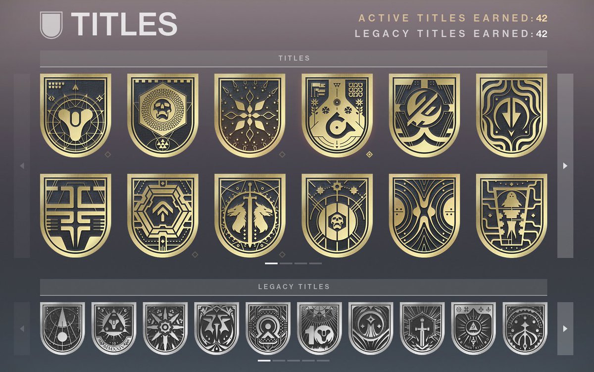 McPherson2305's tweet photo. Dec 2018, I finish Vault chall, and earn Rivensbane. I order the pin. After seeing the quality, I ordered the titles I had. Figured might as well get all of them. This led me to many friends and challenges and today, I crossed the finish line with my 2 best friends. https://t.co/Cb9HuAD5Ht