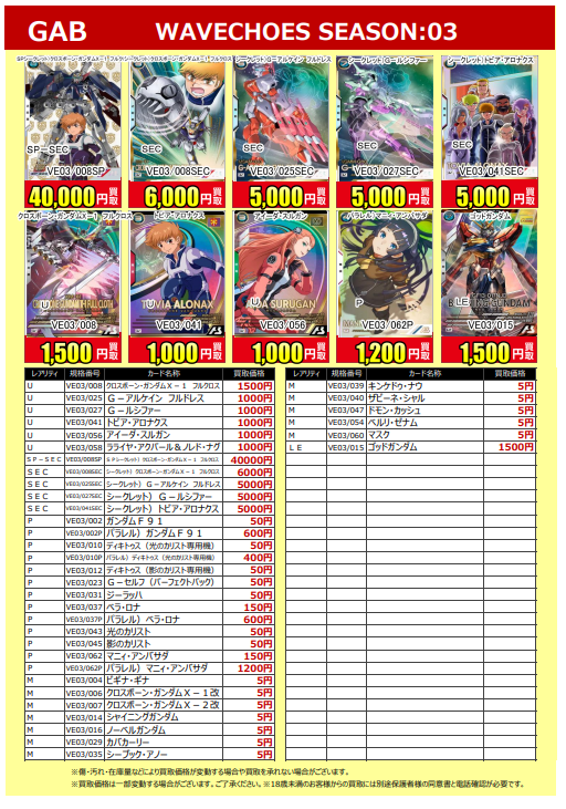 買取価格更新！】 #アーセナルベース #クロスボーン #アルケイン