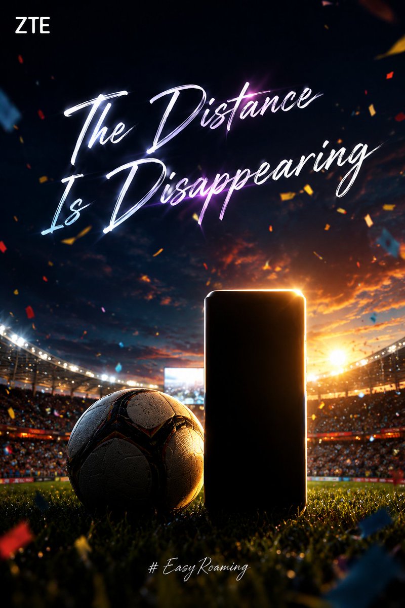 ZTEDevice's tweet photo. Every Goal. Every Moment. Without a Single Buffer.

104 matches. 48 teams. 16 stadiums across 3 countries. The 2026 World Cup is the biggest in history -- and you shouldn't miss a second of it.🎉

#ZTE #U15S #EasyRoaming https://t.co/M4YM4GPtIh