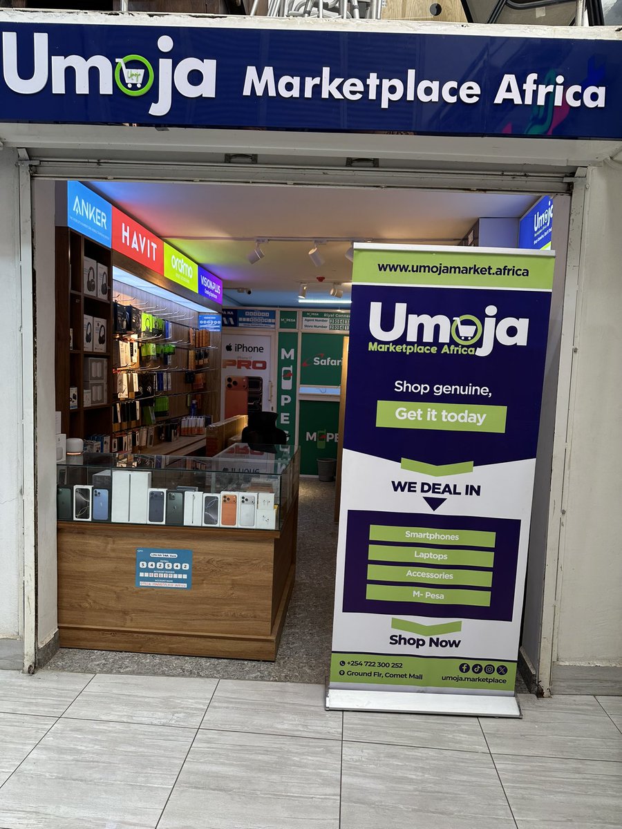 UmojaOfficial's tweet photo. 📍 Looking for genuine tech products in Nairobi?

Smartphones. Laptops. Accessories. All under one roof.

Welcome to Umoja Marketplace Africa.

📍 Comet Mall, Ground Floor, Monrovia Street
📞 0722 300 252 https://t.co/XqQXbNkGiO