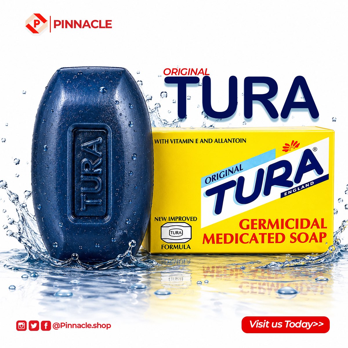 PinnacleShop's tweet photo. It’s freshness, care, and protection in every wash. More than just a soap. Experience the Original Tura difference today. Available now at Pinnacle. #pinnacleshop #pinnacleibadan #shoppinnacle #mypinnaclecart #tura https://t.co/IEqd6nCTTB