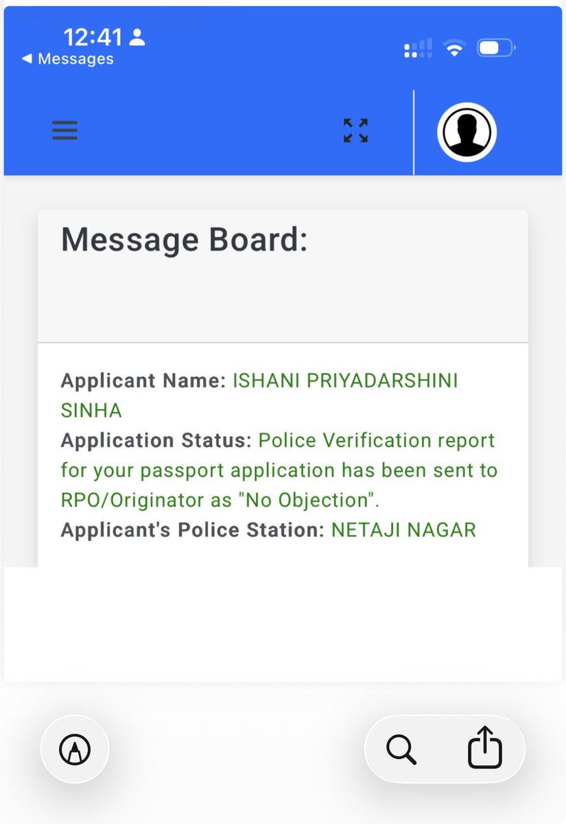 ishani_work's tweet photo. @MEAIndia @passportsevamea @DrSJaishankar

Passport renewal File No. CA2075663008025 pending since Sept 2025. Police verification cleared with “No Objection” on 6 May 2026, yet still under review at RPO Kolkata. Travel on 7 July. Kindly expedite passport issuance. https://t.co/i9c5kR1bIo
