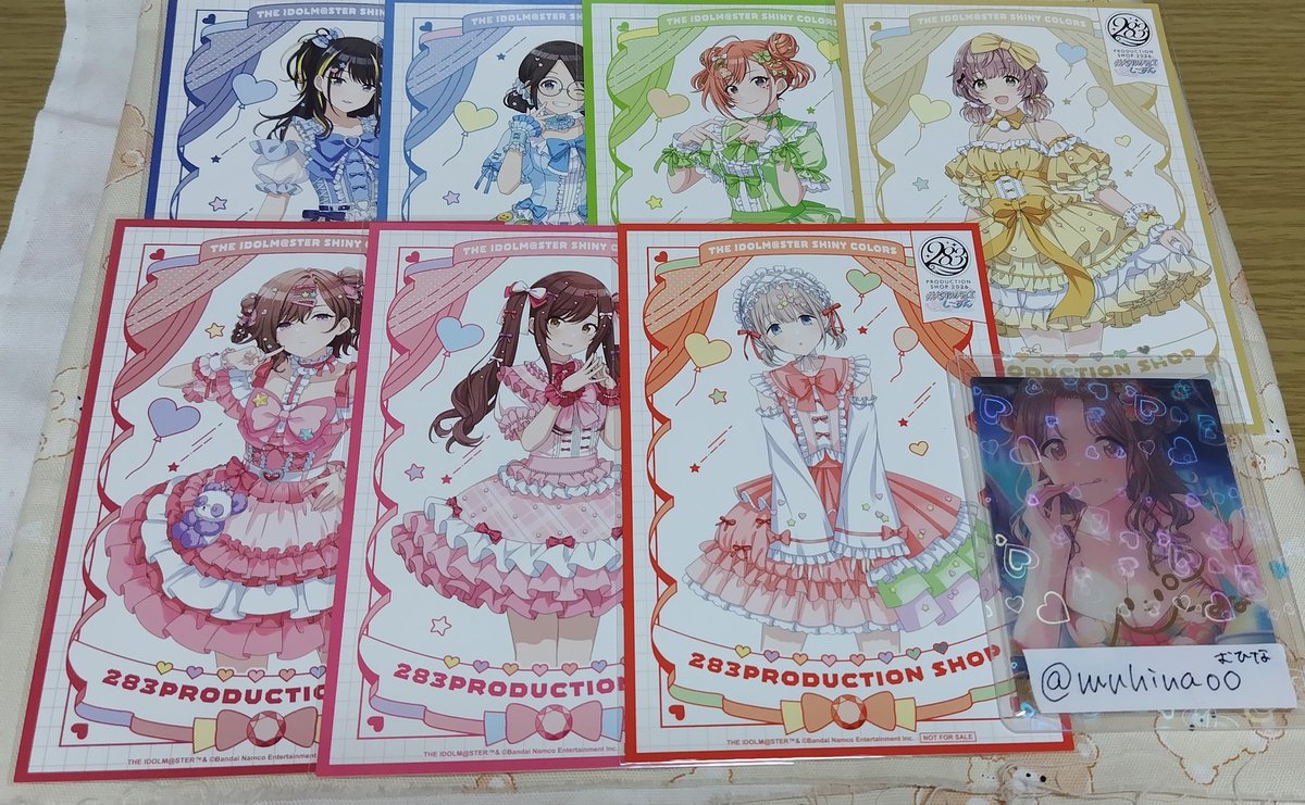 muhinaoO's tweet photo. 【交換/譲渡】シャニマス エモカ EMOCA COLORFUL カラフル 283プロ kawaiiし〜ずん ポストカード

譲 1枚目SP 2枚目N 
求 同異種 雛菜or定価＋送料
    3枚目はご希望額＋送料

︎ ✧SP⇆SP N⇆Nのみ 郵送のみ
︎ ✧初回の方ツイフィ必読
検索からもお気軽にお声掛けください！ https://t.co/J0Xyl4HYFL