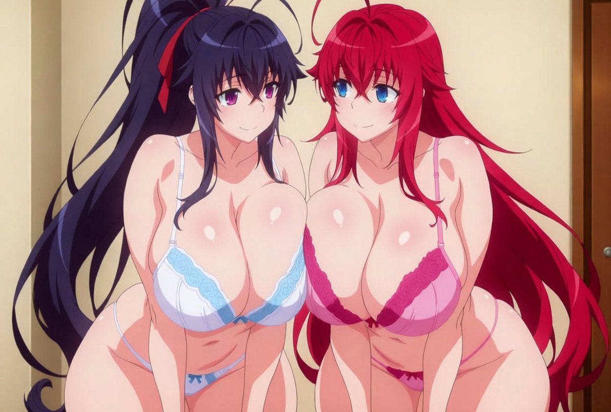 WaifuYonder's tweet photo. Akeno 💜 x Rias ❤️ https://t.co/iyzAfY1miq