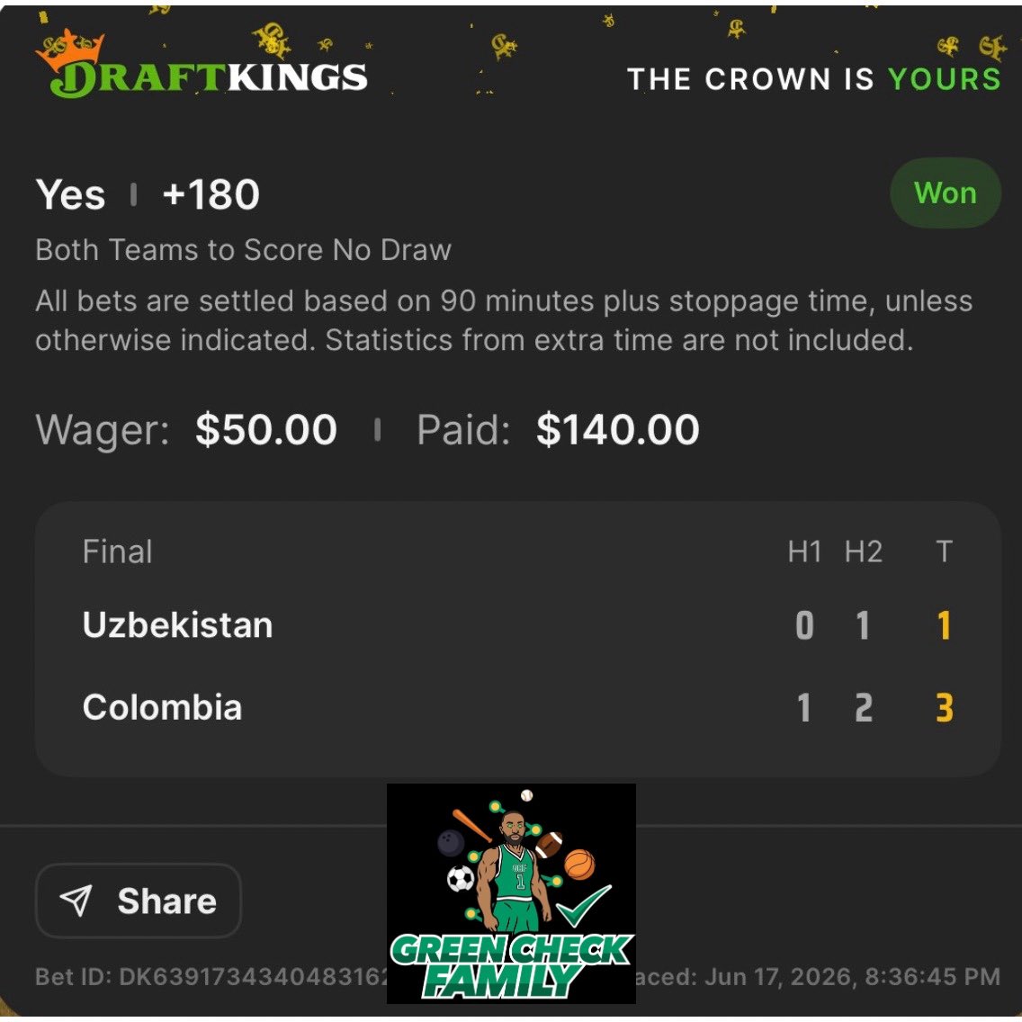 GCFdiscord's tweet photo. Keep streaking GCF✅✅✅. The grind don’t stop so them green checks not stopping 💪🏽💪🏽💪🏽. Join our discord on WHOP for daily sports betting analytics and plays.

https://t.co/Qg5IjeUru7 https://t.co/LJX2idiNzL