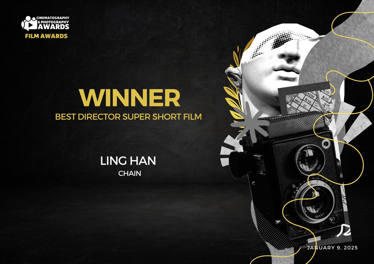Chain_Animation's tweet photo. We’re honored to have received the amazing certificate and laurels from Cinematography &amp; Photography Awards! Thank you for recognizing our creative vision and storytelling. ~ Y ( ^ O ^ ) Y ~ 😍🥰😘🤩🥳👍
#CinematographyAndPhotographyAwards https://t.co/pWNUxuE3lB