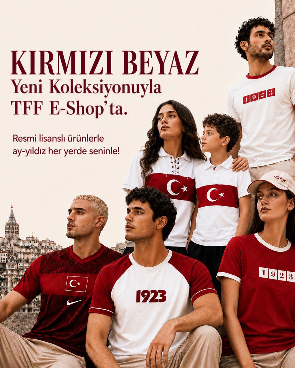 MilliTakimlar's tweet photo. Hem sokakta hem tribünde ay yıldız seninle! 🇹🇷

🤩 Millî Takım ruhundan ve köklerinden ilham alınarak hazırlanan bu çok özel seri eshop’ta seni bekliyor.

👉 https://t.co/iLwgTKo5Oo https://t.co/HCNYxyJHN5