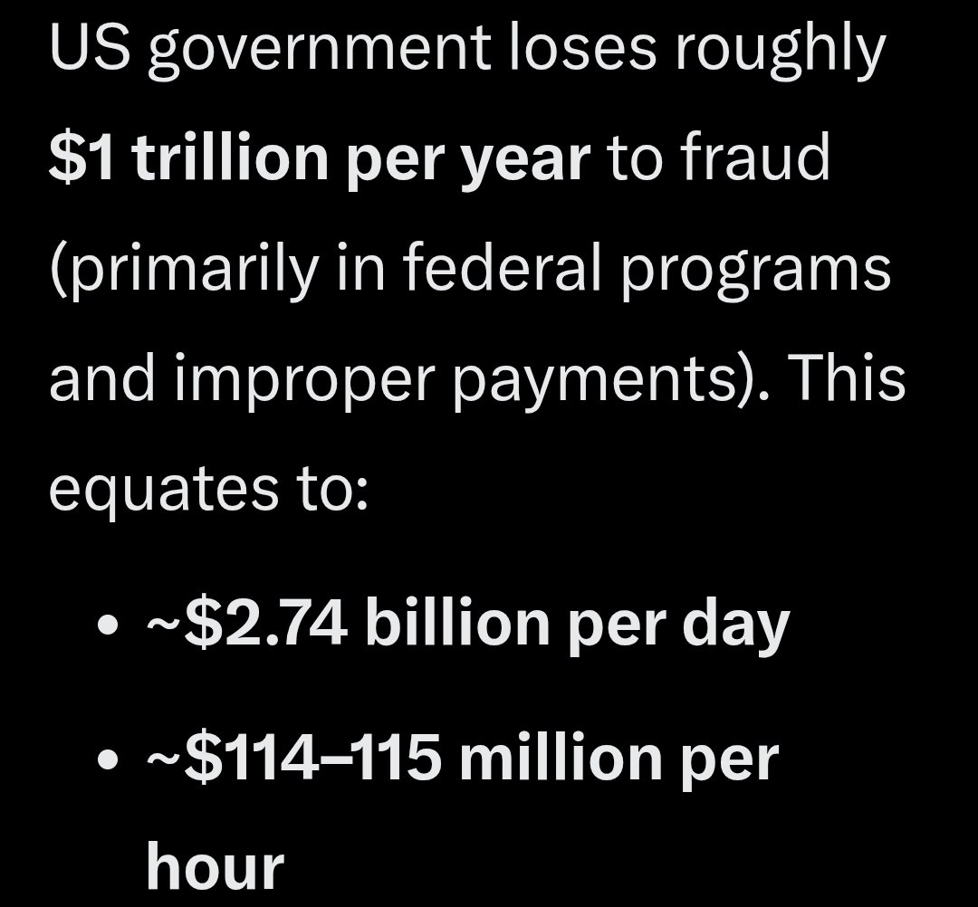 dave_capt825's tweet photo. The US government loses $2.74 billion per day to fraud, but the demorats wanted 80,000 more IRS agents to investigate taxpayers. Ridiculous https://t.co/NrhyP3RKYv