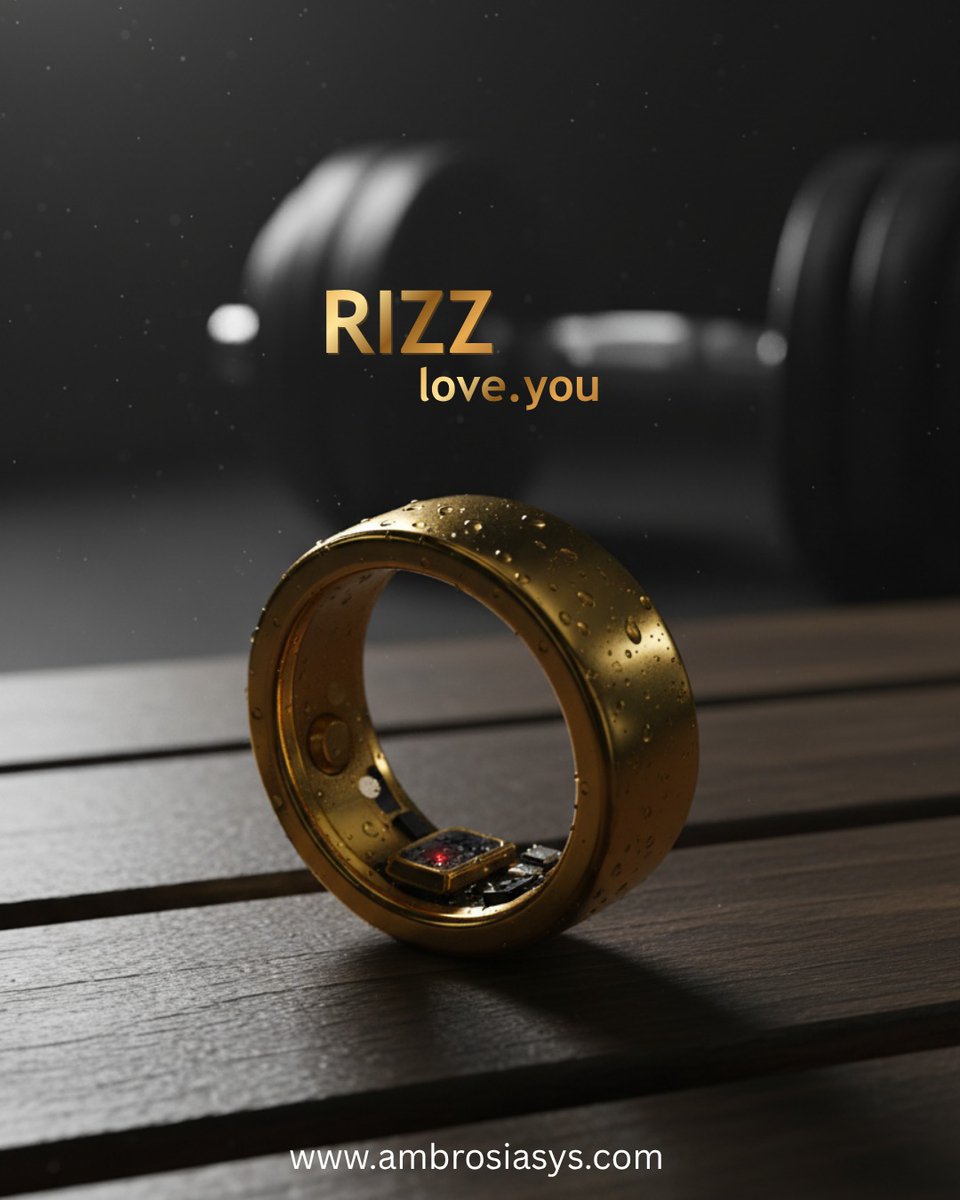 OrbeezE's tweet photo. Built for your workouts. Designed for your lifestyle.
The RIZZ Smart Ring delivers powerful health insights in a sleek, premium design.

#RIZZRing #FitnessTech #SmartWearables #HealthOptimization #Ambrosia #worldsfirstnoninvasiveglucosemonitor https://t.co/BYOzk7gknQ