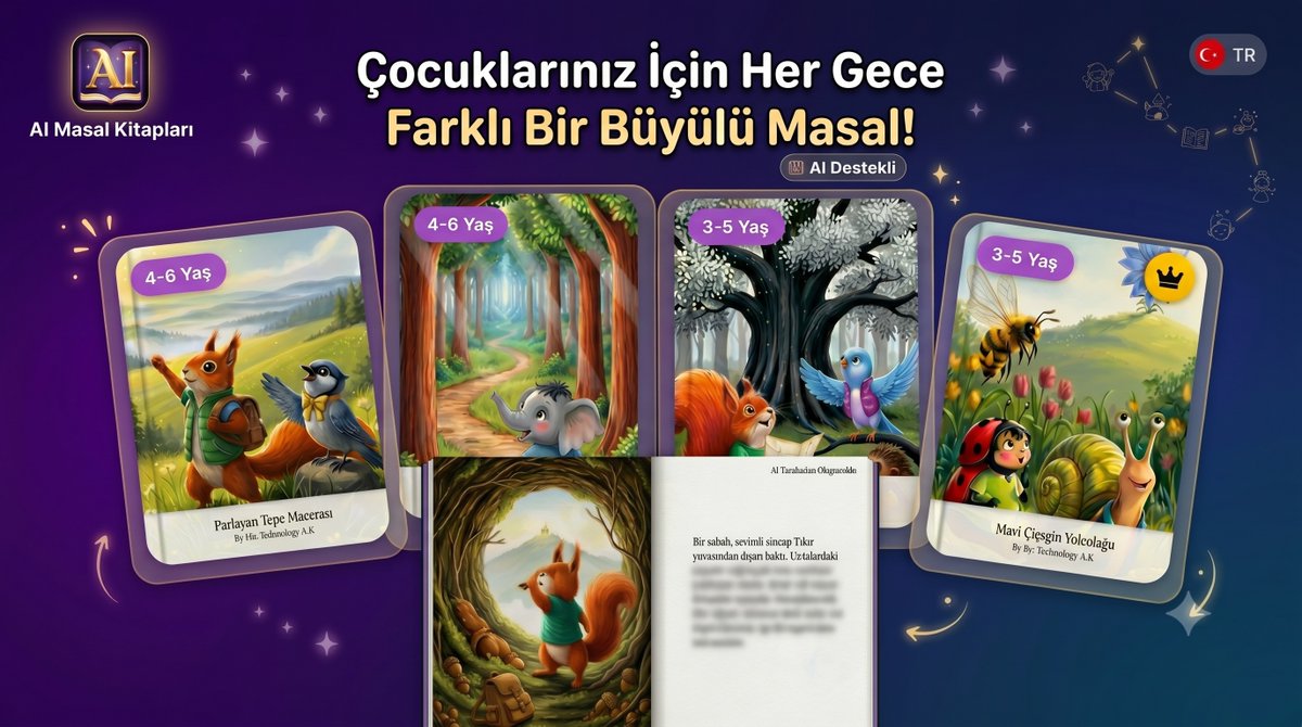 sisttechnology's tweet photo. Pedagojik formasyona uygun olarak hazırlanan yapay zeka destekli AI Çocuk Masalları uygulamamızı IOS cihazlarınıza https://t.co/2B61vE70YF linkinden indirebilirsiniz. https://t.co/6rDRpueyB2