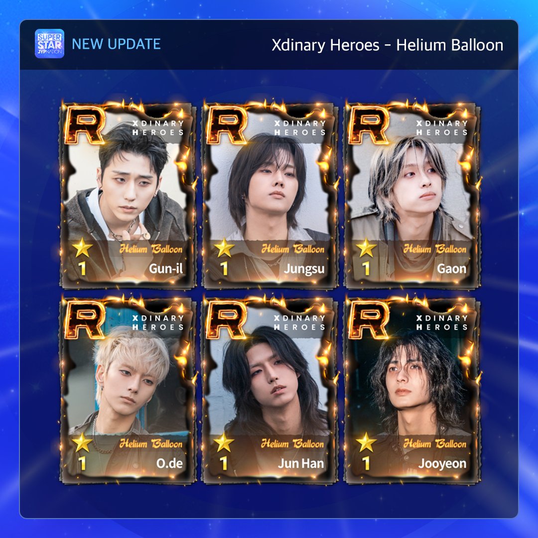 SuperStarJYP's tweet photo. [🎹] Xdinary Heroes - Helium Balloon

SONG & PACKAGE & MISSION UPDATE!

Helium Balloon 한정 테마를 지금 바로 슈스제에서 만나보세요!
Get the limited theme right now on SSJ!

🎮https://t.co/sFI2EIO08o

#SSJ_BIRTHDAY_2026
#SUPERSTARJYPNATION #SSJ
#슈퍼스타제이와이피네이션 #슈스제
#XdinaryHeroes #엑스디너리히어로즈