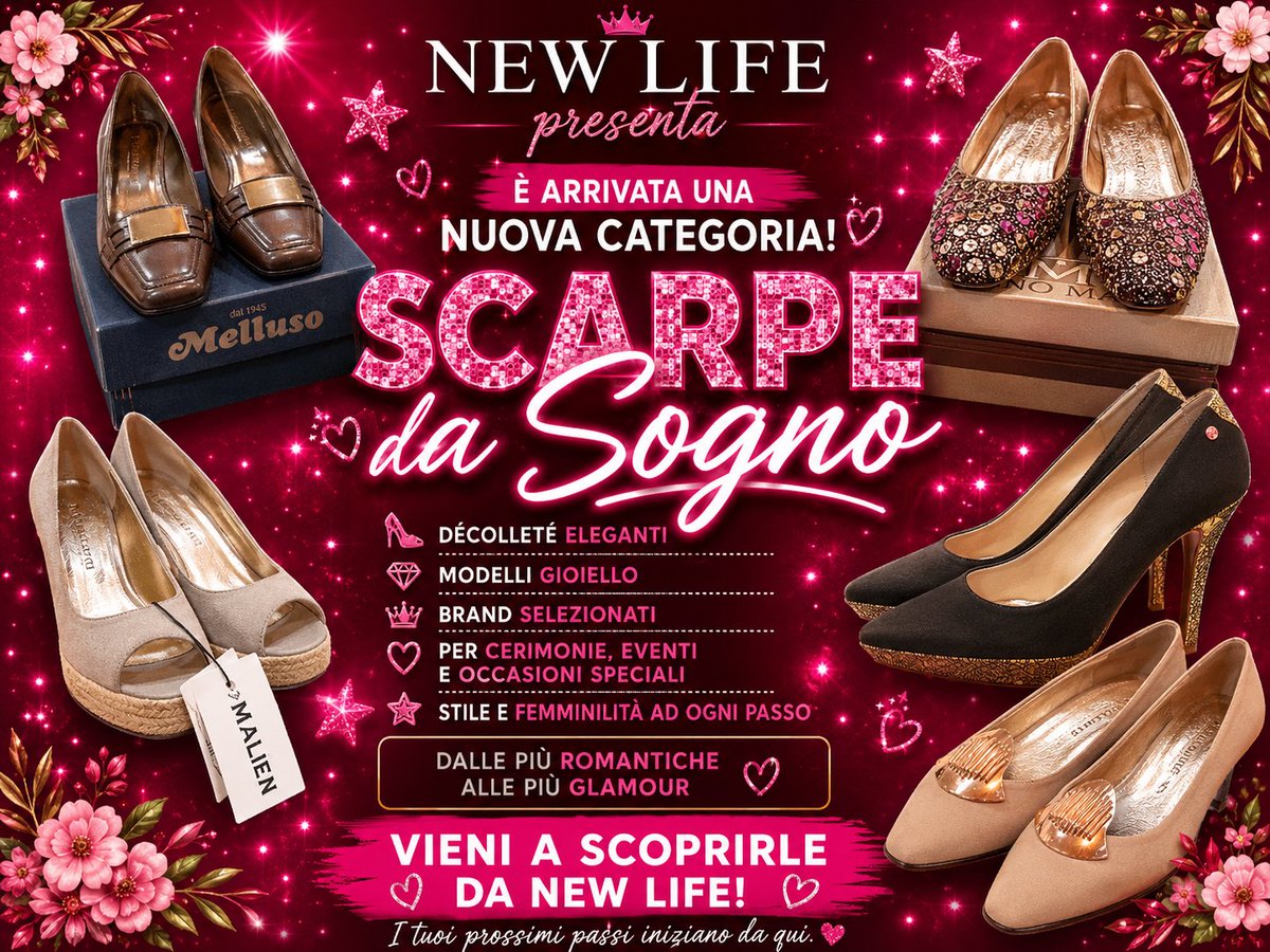 Newlife_zingama's tweet photo. 👠✨ Nuova categoria da New Life!
Sono arrivate le nostre #ScarpeDaSogno: décolleté eleganti, modelli gioiello e scarpe perfette per ogni occasione speciale. 💖
📍 Via Canfora 99 - Catania
#NewLifeByManuelaZingale #ModaDonna #ScarpeEleganti https://t.co/cYQcazHF77