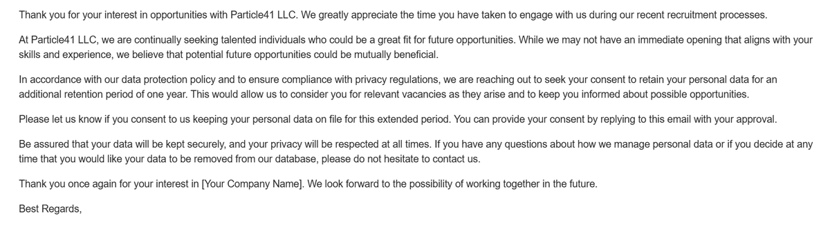 KamenOnDebug's tweet photo. The rejections reposonses are from LLM's fair fair faie. But atleast READ it ONCE. Only ONCE you have to put the company's name on that message unlike us who are switching job have to know the company's name and alter xD

Nvm just wanted to rant for this rejection xD https://t.co/NJ1AJpzTlW