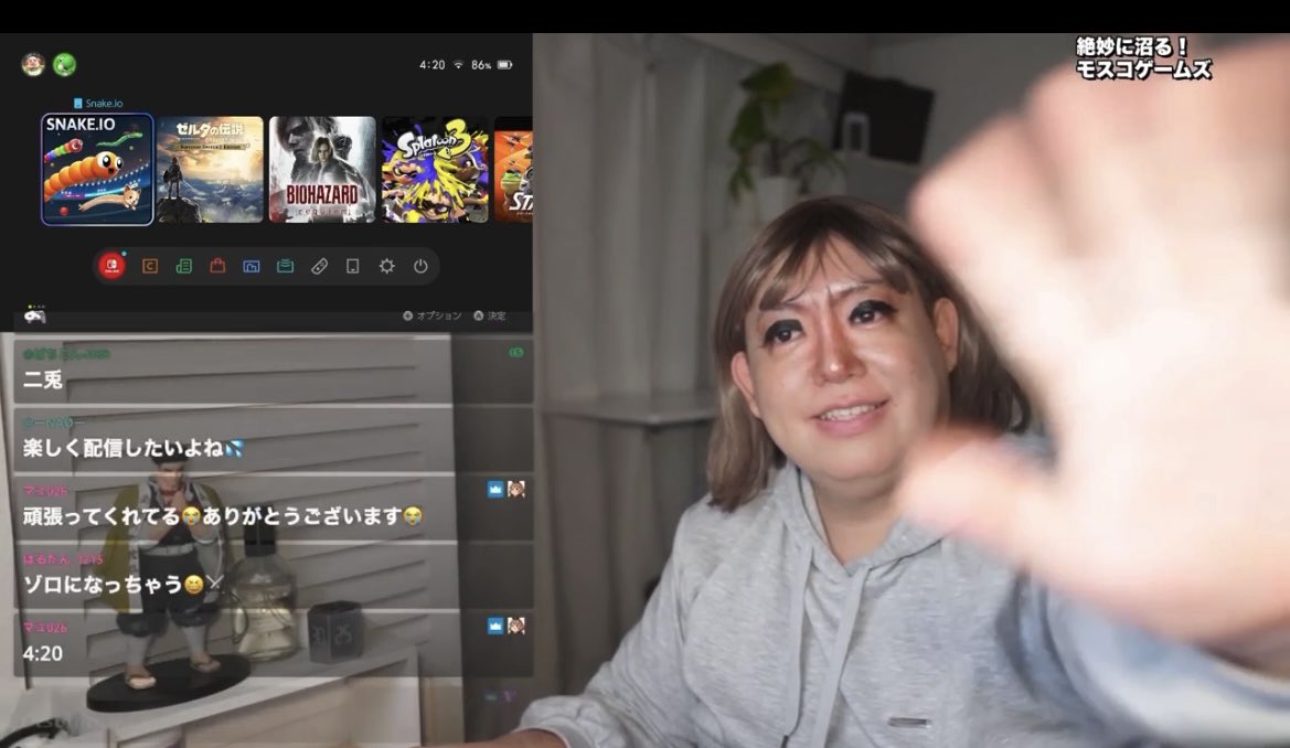 mosco_etsuko_'s tweet photo. 6/17水1:34
深夜ゲリラ🤭
顔出しTwitch &amp;YouTube
スターフォックス
スプラトゥーン

バイオハザード
あまりの進まなさに
『もう2度とやらないわ』が始まり
みんなで進め方を教えます😂

ゼルダ（ブレス）
🐍囲っちゃうゲーム→雑談して
4:21終

大爆笑のゲーム配信🎶
Twitch是非フォローお願いします🙇‍♀️ https://t.co/ZnH1FiR2oQ