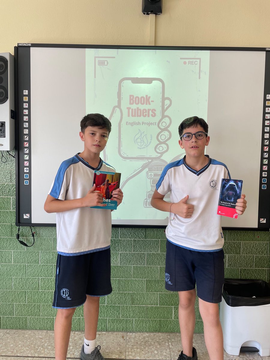 SCBailen's tweet photo. Este trimestre el alumnado de la ESO también ha participado en el proyecto de la materia de Inglés: BOOKTUBERS.

Vuelven a hacer lecturas en inglés para después convertirse en YouTubers explicando los libros leídos. 

#YoSoySagradoCorazón
#SaberMásParaServirMejor https://t.co/RfJJY9aDhb