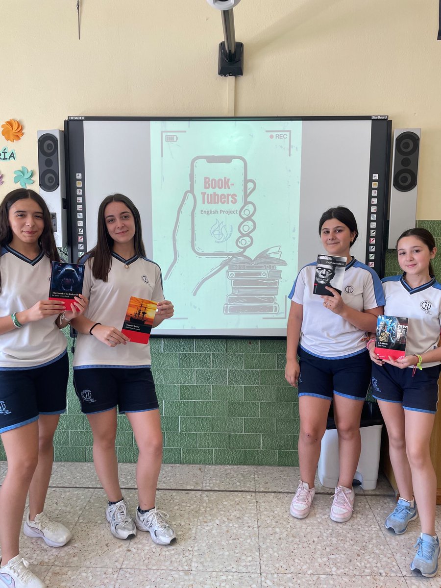 SCBailen's tweet photo. Este trimestre el alumnado de la ESO también ha participado en el proyecto de la materia de Inglés: BOOKTUBERS.

Vuelven a hacer lecturas en inglés para después convertirse en YouTubers explicando los libros leídos. 

#YoSoySagradoCorazón
#SaberMásParaServirMejor https://t.co/RfJJY9aDhb