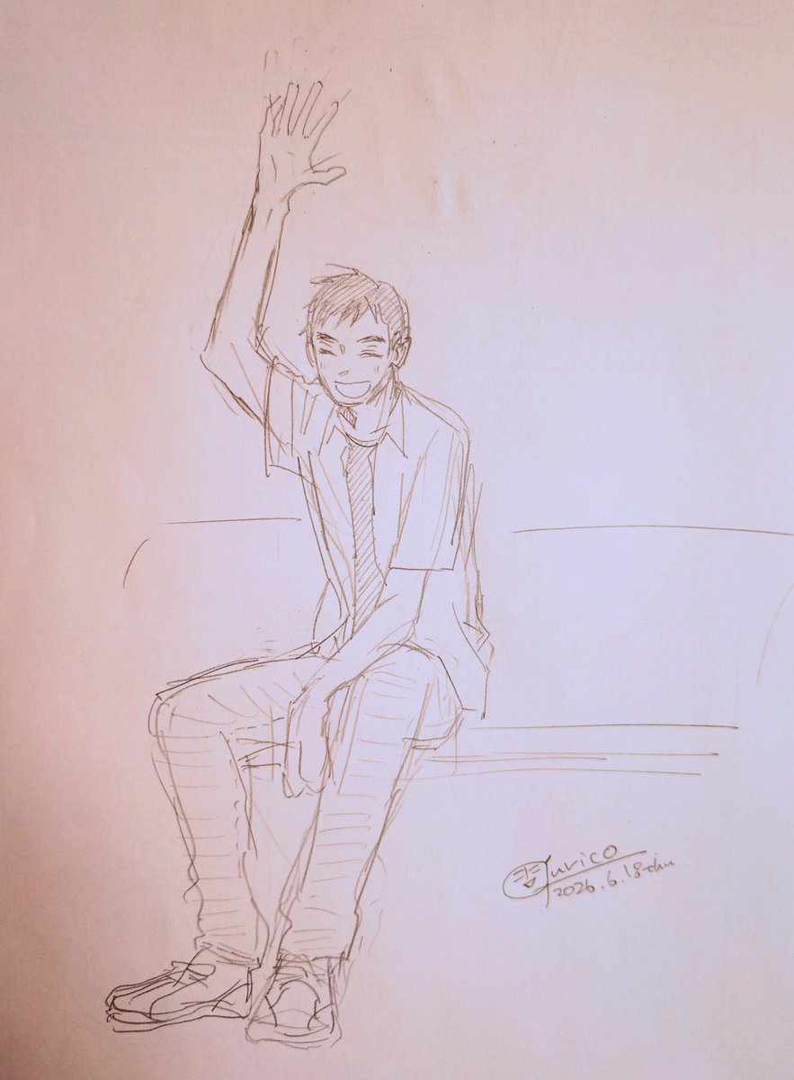 guricoPectin's tweet photo. ダ・ヴィンチwebさんが今度は「やきとんとバイスサワー」のお話を載っけてくれましたよ！

高原くん久しぶりですねー。あの頃は男性をまるで描き慣れてなかったので、とある俳優さんを必死に模写して彼をつくりました。

さっき描いた高原くんをどうぞ。優子ちゃんと待ち合わせかな。うふふー。 https://t.co/qiM9wFF9zp