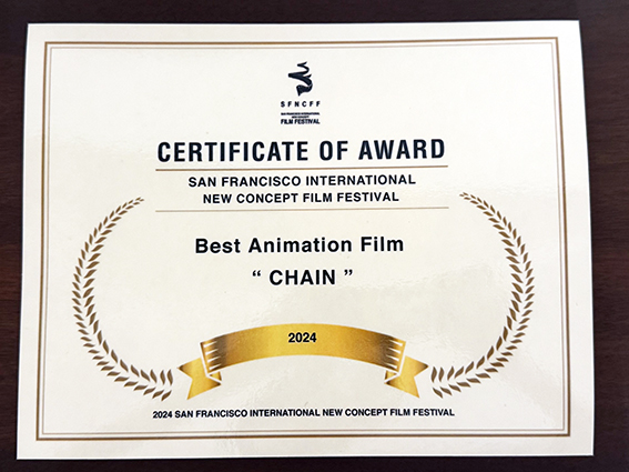 Chain_Animation's tweet photo. We’re delighted to have received the corrected certificates from San Francisco International New Concept Film Festival! Thank you for recognizing CHAIN and for taking the time to reprint the awards. Your kindness and support mean a great deal to our team. ~ Y ( ^ O ^ ) Y ~ 😍🥰😘🤩🥳👍
#SanFranciscoInternationalNewConceptFilmFestival