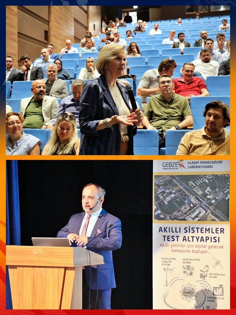 GtuEduTr's tweet photo. GTÜ’de Akıllı Sistemler Test Altyapısı tanıtıldı.

Gebze Teknik Üniversitesi Ulaşım Teknolojileri Enstitüsü tarafından düzenlenen etkinlikte, yapay zekâ destekli akıllı şehir uygulamaları ve test altyapıları kamu, akademi ve sektör temsilcilerinin katılımıyla ele alındı.

Rektörümüz Prof. Dr. Hacı Ali Mantar, yazılım ve sistemlerin doğrulama süreçleri ile sektöre sunulacak ortak test altyapılarının stratejik önemini vurguladı. Enstitü Müdürümüz Prof. Dr. Arif Çağdaş Aydınoğlu kurumlar arası iş birliğinin, "yaşayan laboratuvar" modellerinin ve sürdürülebilir şehir çözümlerinin önemine dikkat çekti.

67 farklı paydaştan 140 katılımcının bulunduğu etkinlikte ayrıca;
🔹 Dijital ikiz coğrafi veri altyapısı üzerinde geliştirilen projeler tanıtıldı.
🔹 Akıllı ulaşım sistemleri, test ve doğrulama süreçleri değerlendirildi.
🔹 Akademi–kamu–sanayi iş birliğini güçlendirecek yeni fırsatlar görüşüldü.
🔹 Akıllı şehirler için sürdürülebilir ve yenilikçi çözümler masaya yatırıldı.
🔹GTÜ ile Detay Aydınlatma, İntetra Teknoloji ve Bilişim Hizmetleri, Mekânsal Planlama, Mescioğlu Mühendislik ve Müşavirlik, Oliptek Teknoloji ve Pelsan Aydınlatma arasında iş birliği protokolleri imzalandı.

GTÜ, araştırma ve geliştirme kapasitesini paydaşlarıyla buluşturarak Türkiye’nin dijital dönüşüm hedeflerine katkı sunmaya devam ediyor.

#GTÜ #GebzeTeknikÜniversitesi #BilimeKanatAç #AkıllıŞehirler #AkıllıUlaşım #YapayZeka #DijitalDönüşüm #ArGe #UlaşımTeknolojileri