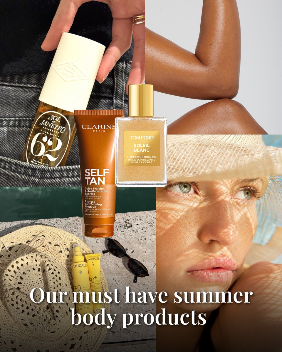 IconomicNetwork's tweet photo. Summer beauty isn’t just about SPF. These are the body products we’re reaching for all season long, from the perfect self tan to the body oil that makes every outfit look better. https://t.co/Cx04lL5O9t