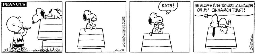 ClassicStrips's tweet photo. Peanuts 
Charles Schulz 06.18.66 https://t.co/XwcGRHX5fb