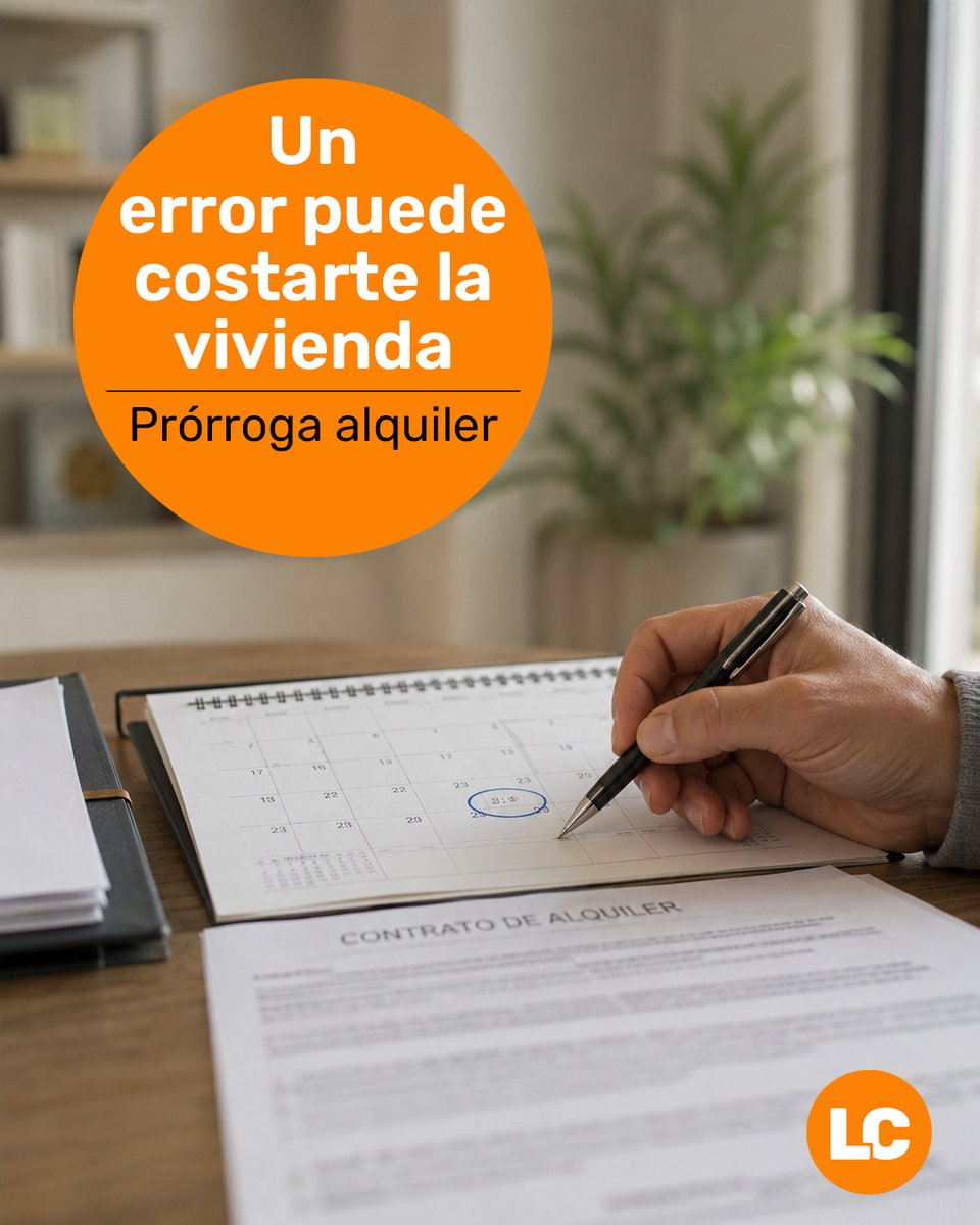GestoriaLC's tweet photo. 🏠 El error más caro que estamos viendo:
No revisar la fecha exacta de vencimiento del contrato.

Muchas personas solicitaron correctamente la prórroga…

… pero el contrato no cumplía el requisito fundamental 👉 https://t.co/g7gckeG5re https://t.co/24LH3NlP0s