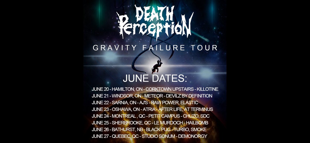 deathperceptio's tweet photo. The Gravity Failure Tour kicks off this Saturday at Hamilton's Corktown Pub. https://t.co/fIZEyVTp4Y