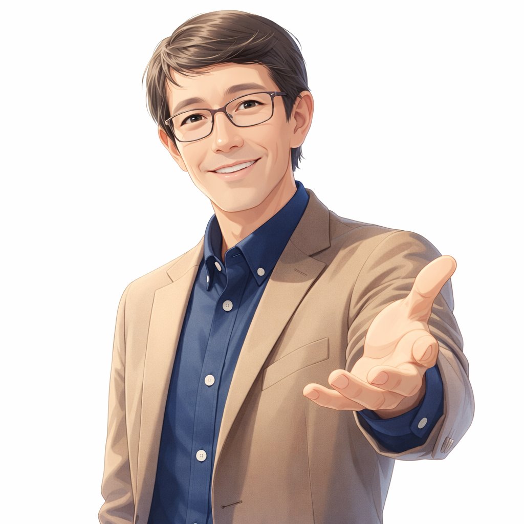 andyma's tweet photo. チャッピーに描いてもらった似顔絵。プロフィールの写真を元にしているので、違和感はないね（美化しすぎという意見は無視します😁） https://t.co/JAJqoUjqsS