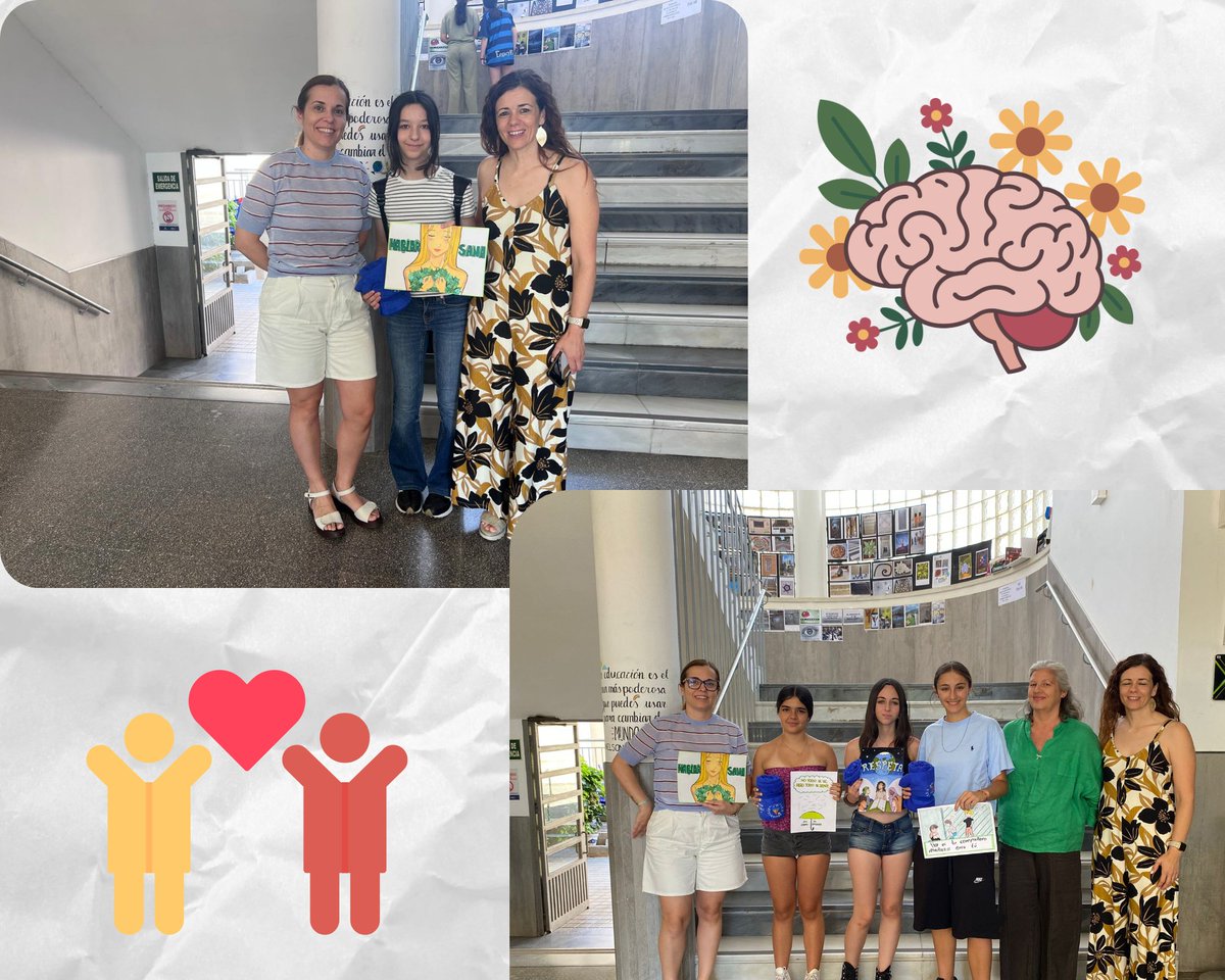 IESaguadulce's tweet photo. ¡Ya tenemos a las ganadoras del concurso de carteles "Aquí Nos Cuidamos"! Queremos dar la enhorabuena a nuestras alumnas premiadas, quienes han plasmado de forma brillante el espíritu de nuestro centro. https://t.co/msPE38oF7s