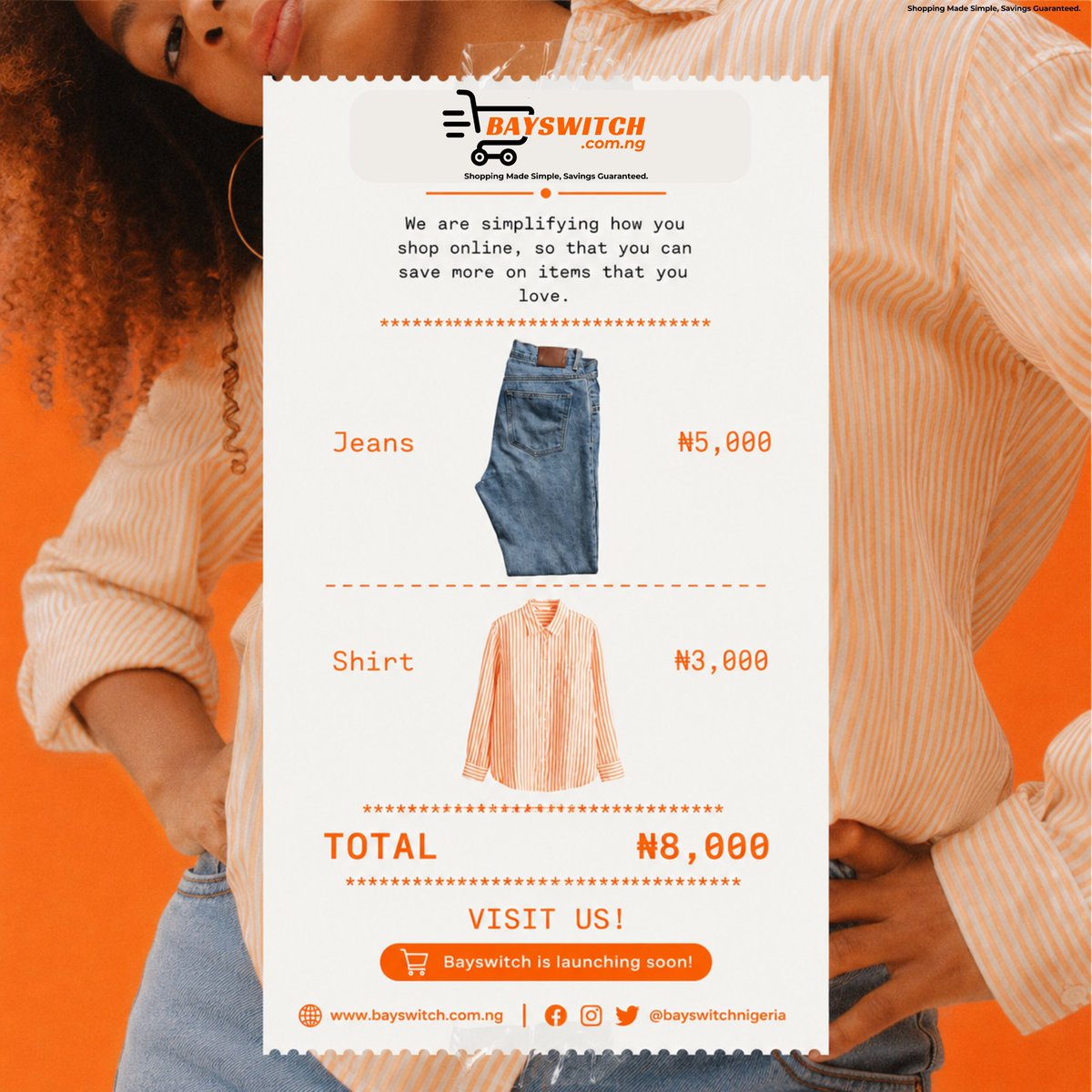 BayswitchNG's tweet photo. 🛒 Why pay more when you can save more? At Bayswitch, we're making online shopping simpler, smarter, and more affordable. From everyday fashion essentials to must-have products, we help you get more value for your money. https://t.co/yBTKlfd1VU