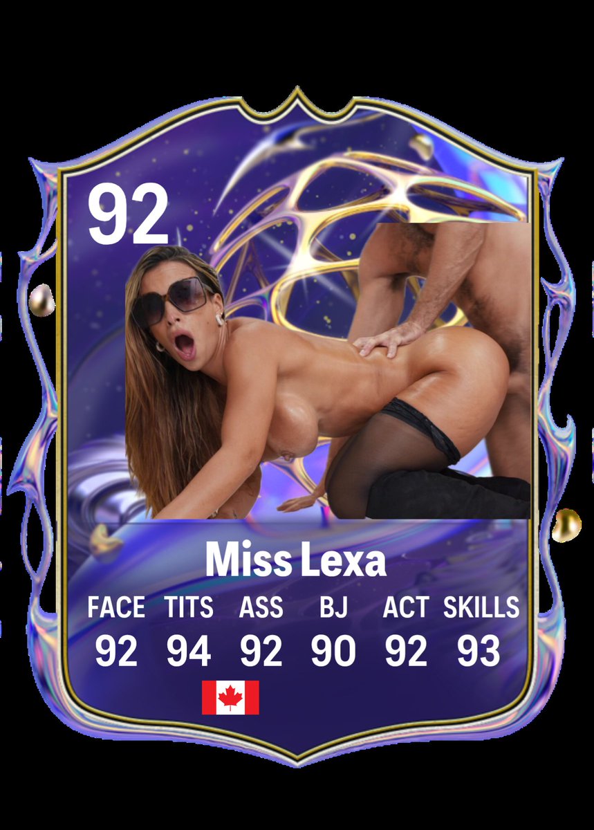PrnCardsFUT's tweet photo. This is our first Future Star ! She started to make some scenes with Brazzers and she is amazing 😍 #misslexa https://t.co/0gf1ztjmbF