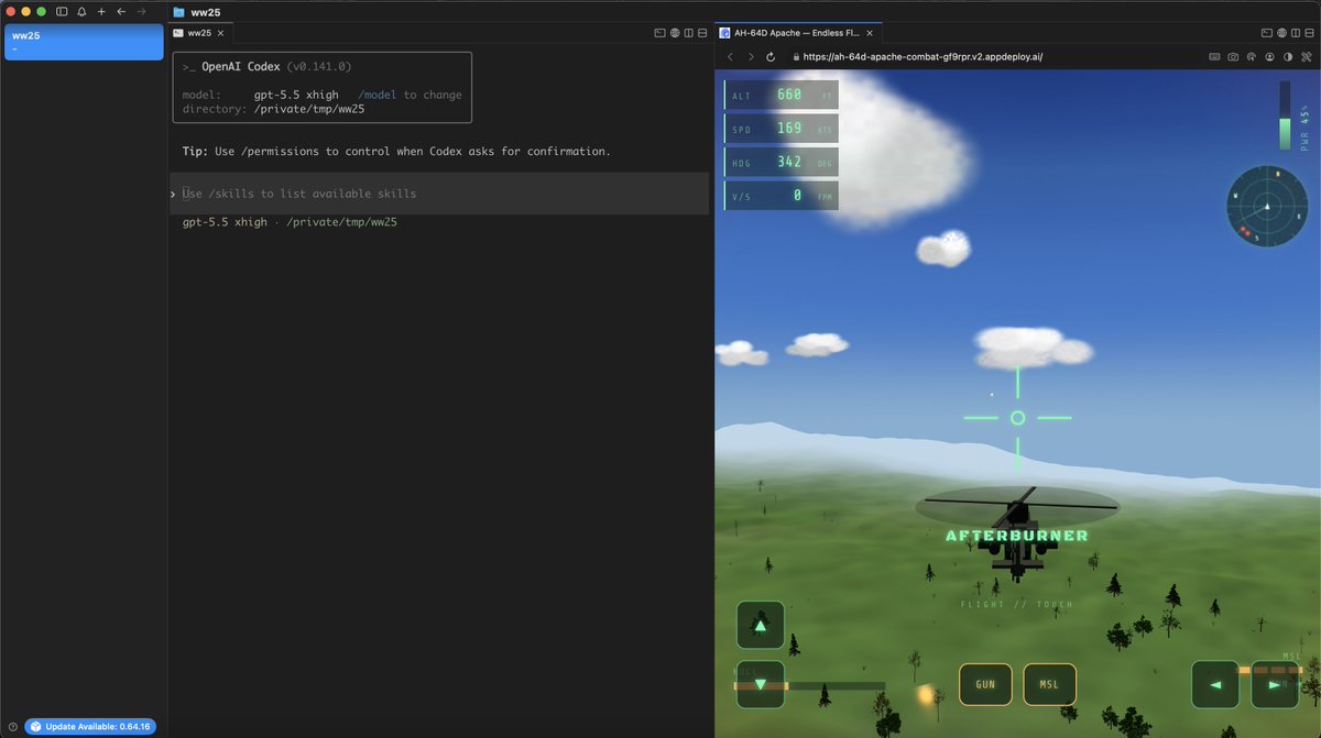 avimak's tweet photo. @appdeployai New cmux feature unlocked @manaflowai 🎮
Blow things up while waiting for codex/claude... https://t.co/nls3yCrI2S